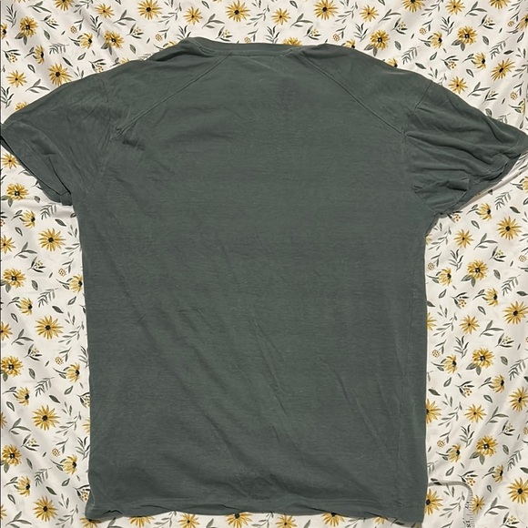 Kenneth Cole Henley Green Short Sleeve Tee - Picture 6 of 6